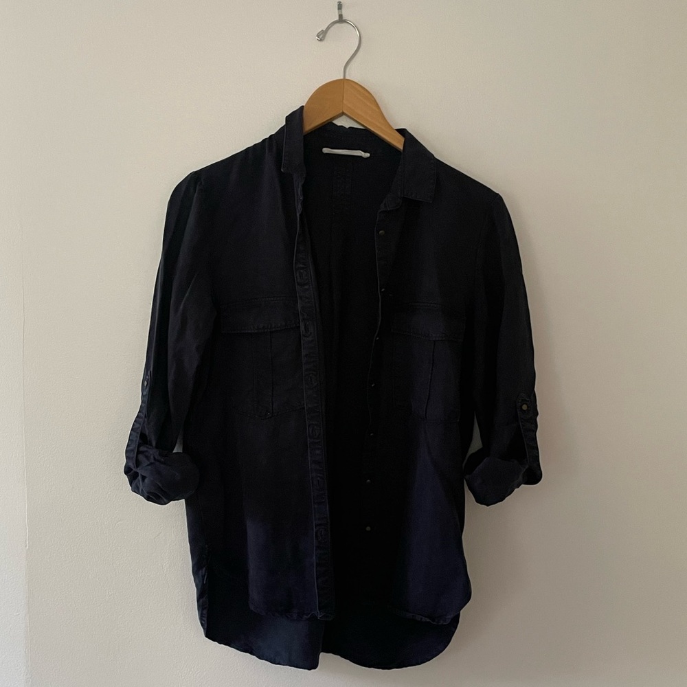 CONSIGNED - MNG Navy Blouse